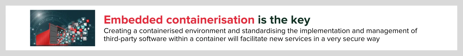 embedded containerisation is key to accelerating development of a smart router say consult red