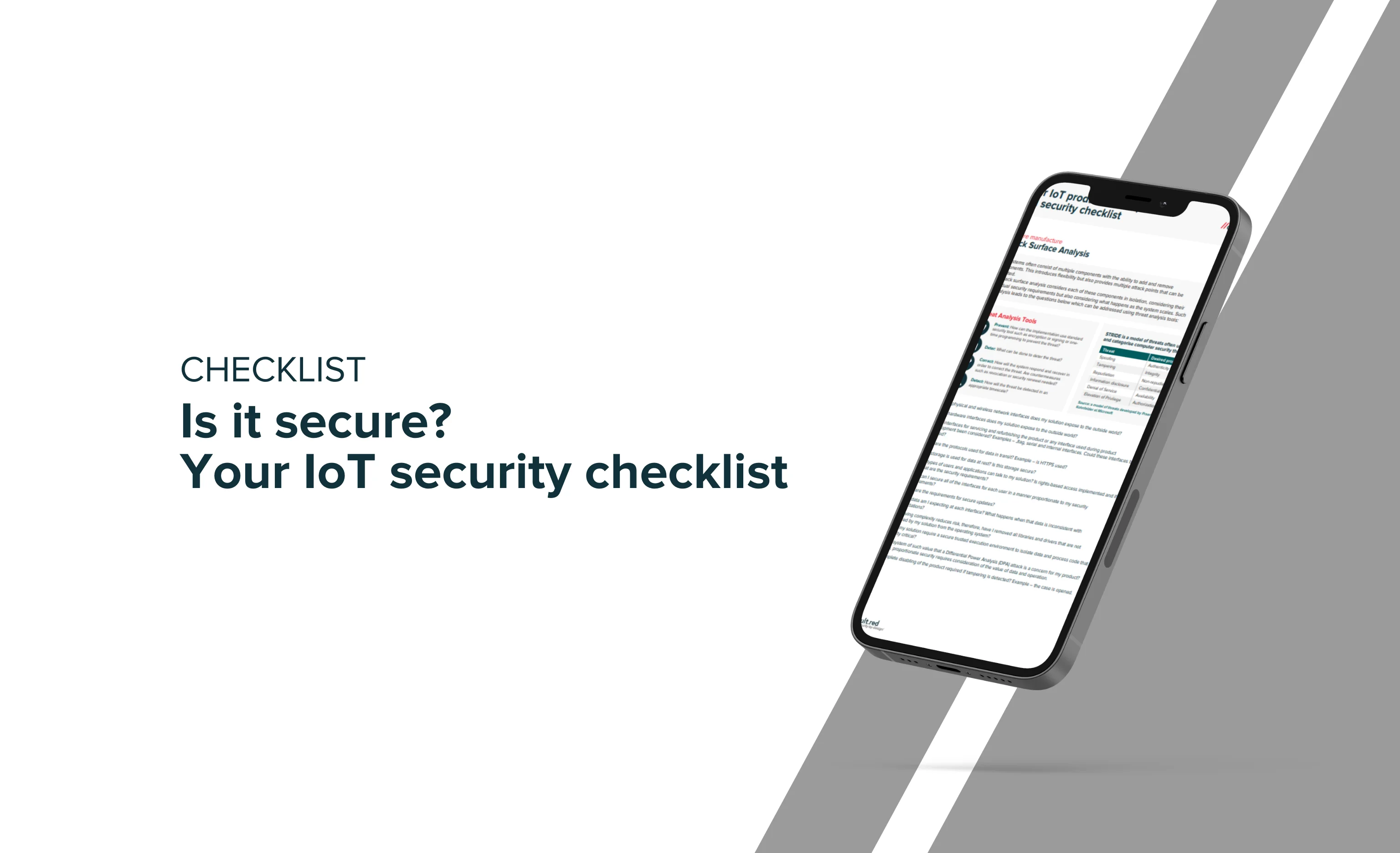 Is it secure? Your IoT security checklist