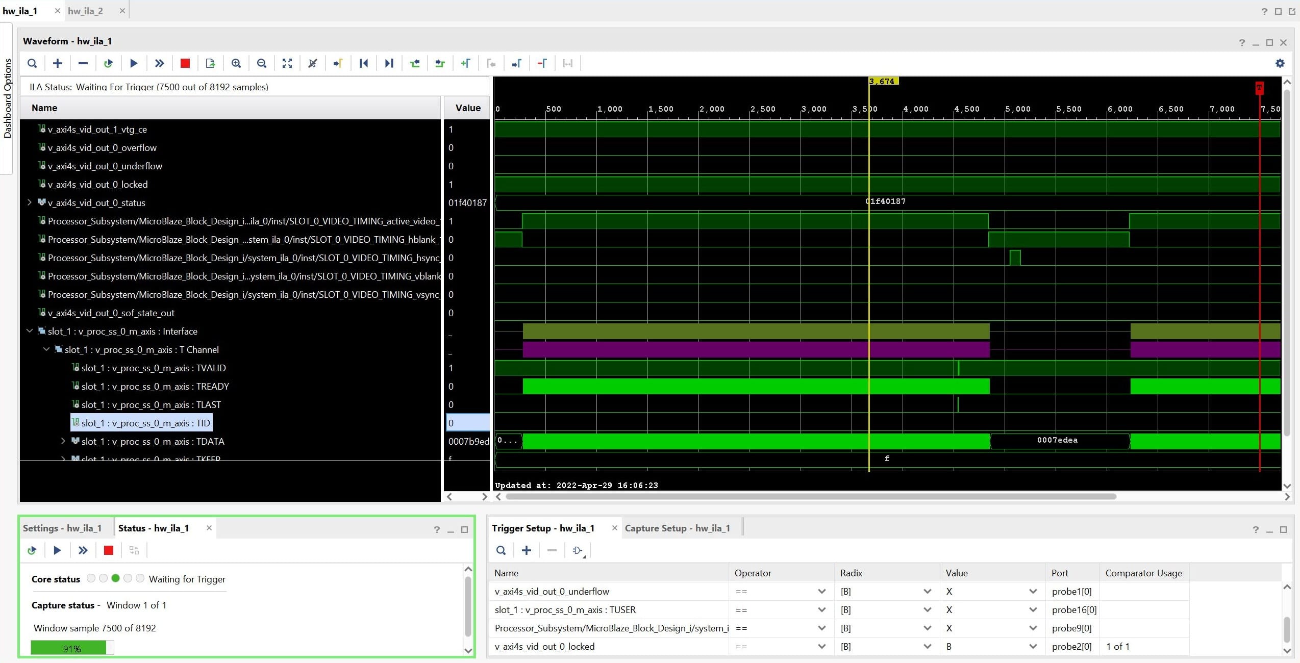 FPGA - ILA Waveforms