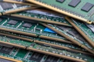 Image of multiple DDR4 and DDR5 RAM boards