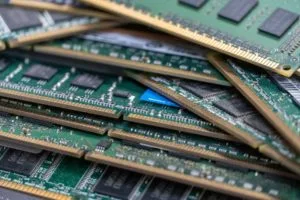 Image of multiple DDR4 and DDR5 RAM boards